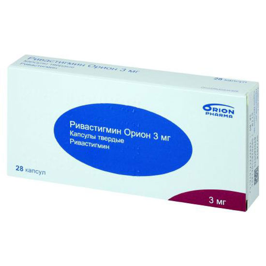 Ривастигмин капсулы 3.0 мг №28